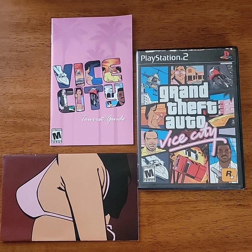 Sony Playstation 2 Grand Theft Auto Vice City and Grand Theft Auto III Games